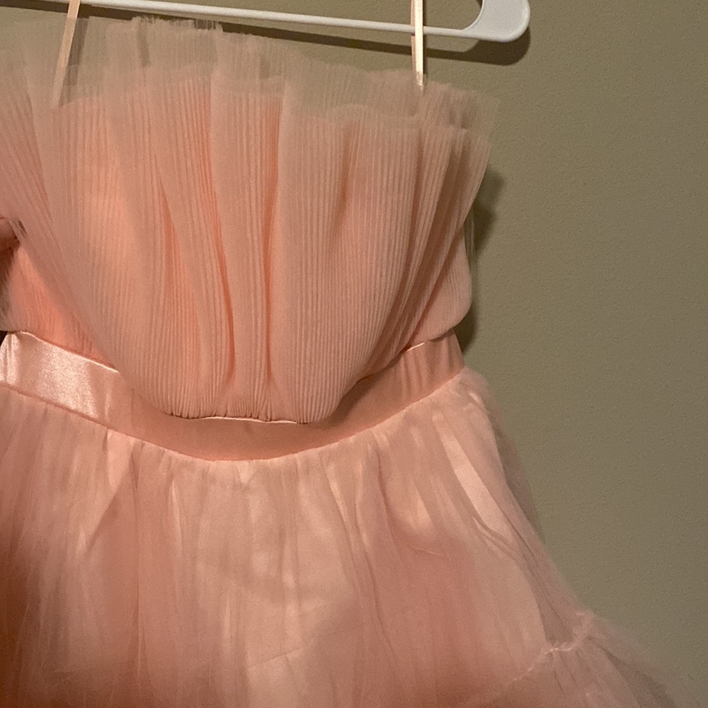 Pink Glam Tutu Strapless Dress - Picture 3 of 6